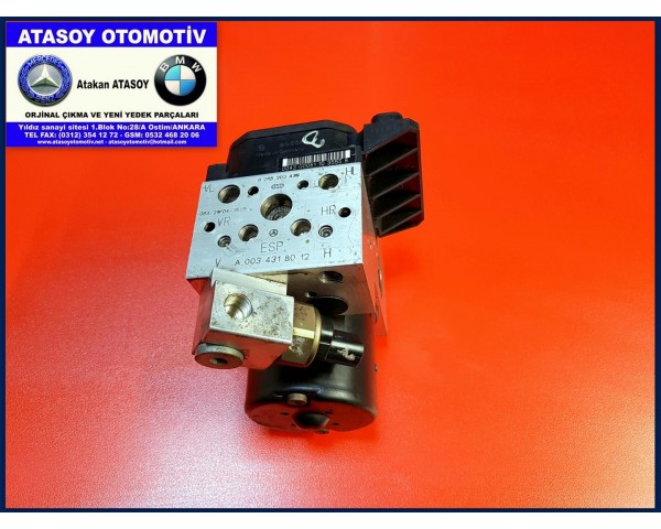 MERCEDES W220 ABS BEYNİ A0034318012 A0034318112 0265202439 0265202440 0130108068 0034318012 0034318112 A 003 431 80 12 A 003 431 81 12 - 0 265 202 439 - 0 265 202 440